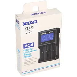 Xtar VC4 Ladegerät mit LCD Display für Li-Ion NI-MH Akku schwarz