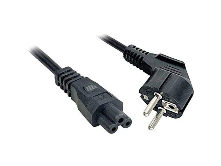 LINDY 30406 - netsnoer voor notebooks met veiligheidsstekker en C5-koppeling, 3 m