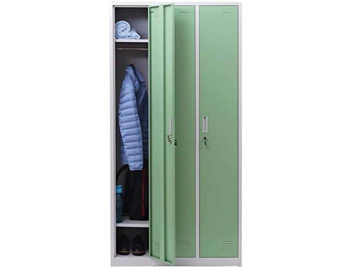 Mendler Schließfach Boston T829 Metall 3 Fächer - grün