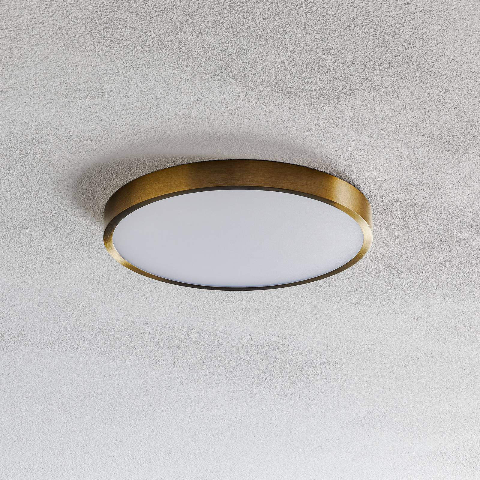 Orion LED Ceiling Light Bully, Brass / gold, Living / Dining Room, Aluminium, Modern, Ceiling Light