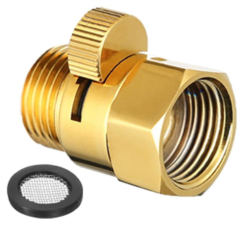 Selius Douche afsluitventiel G1/2 messing waterbegrenzer voor handdouche en bidet sproeier