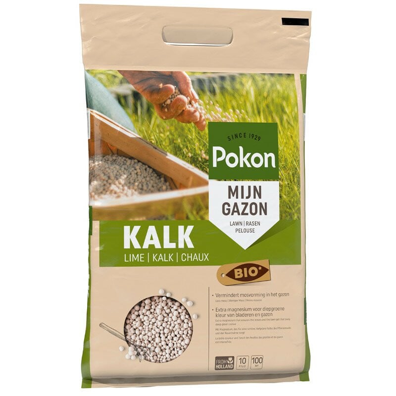Pokon Bio Kalk Granulaat voor Gazon, Siertuin en Moestuin 10 kg