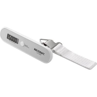 VOLTCRAFT KS-5000 Kofferwaage KS-5000 Wägebereich (max.) 50 kg Ablesbarkeit 10 g batteriebetrieben Grau
