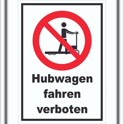 HB-Druck Schild Hubwagen fahren verboten A4 (210x297mm)