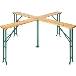 tectake Stehtisch Quattro klappbar  Braun