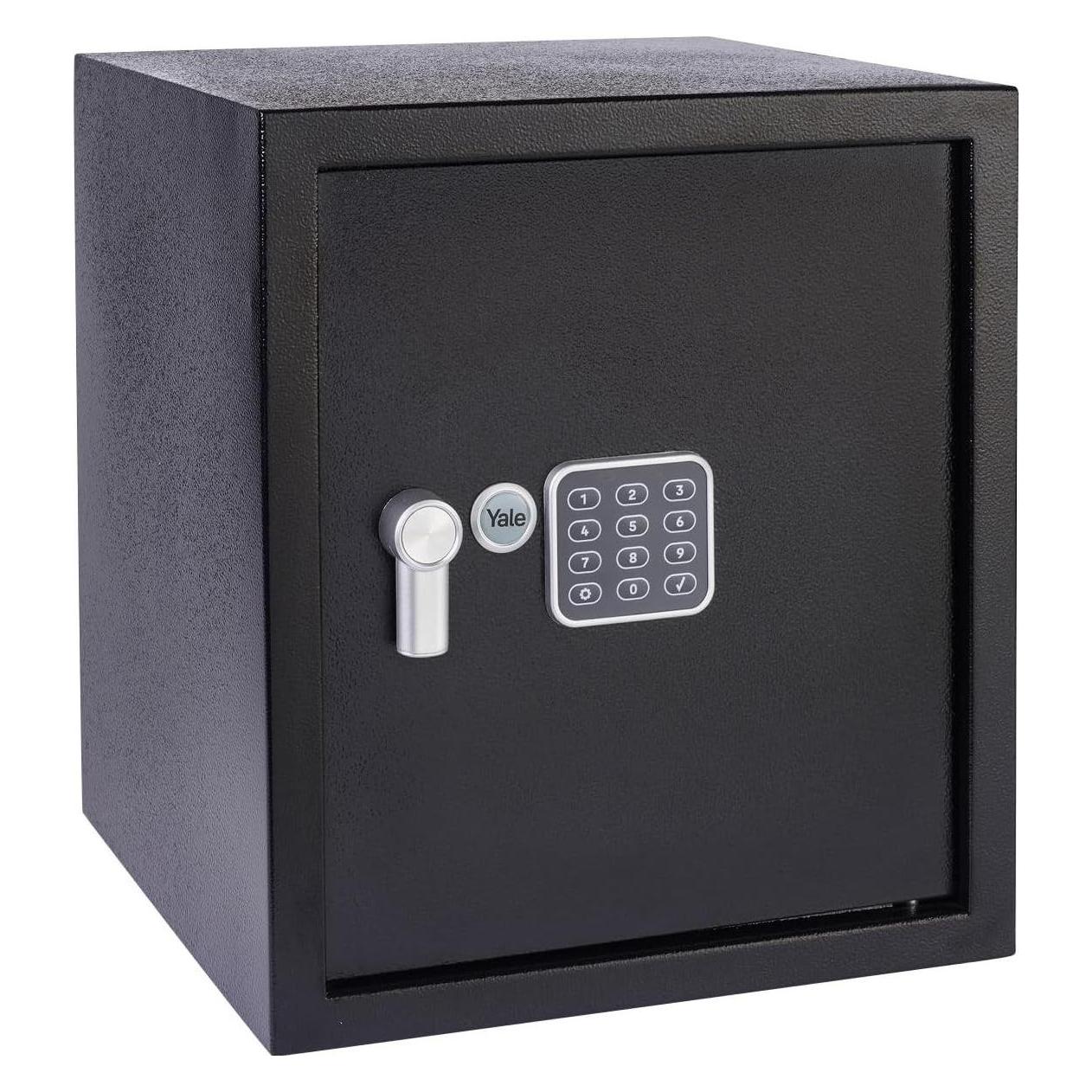 Yale Tresor YEC, Elektronischer Möbeltresor mit Alarm & Tastenfeld, Alarmed Value Safe L, 40 l (40 l) (YEC/390/DB2)