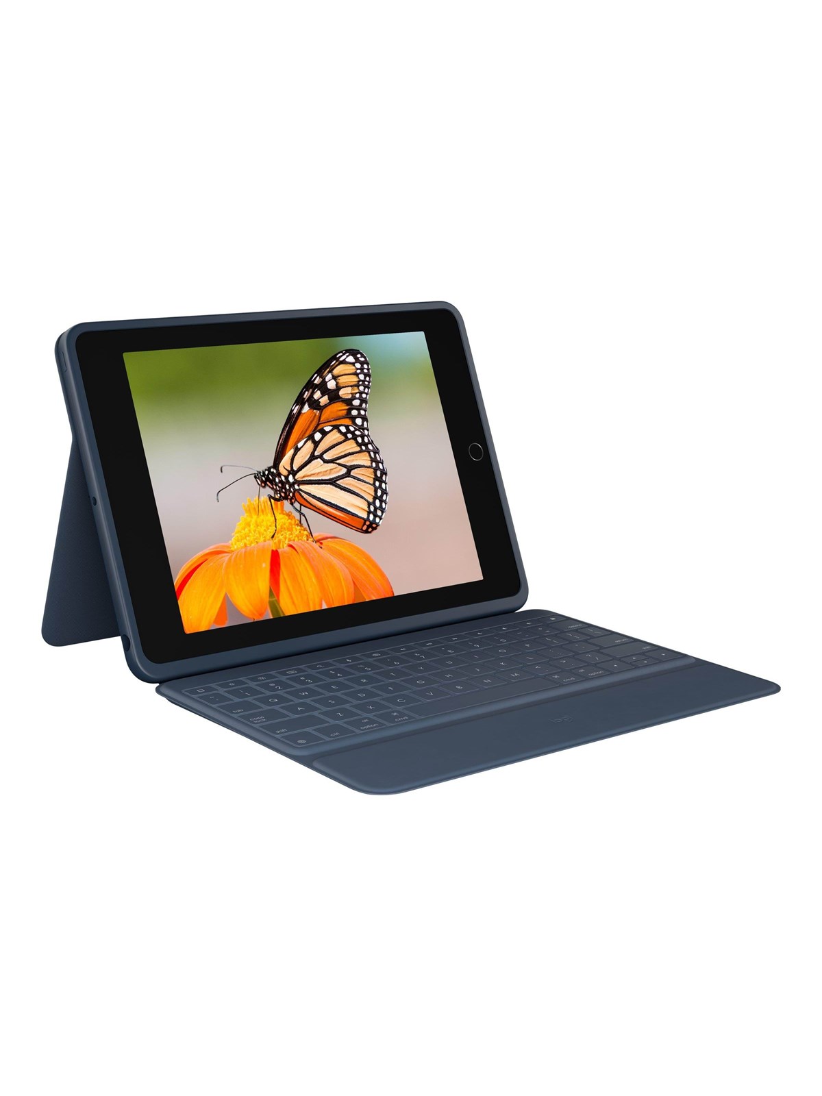 Logitech Rugged Combo 3 - German - classic blue - Tastatur & Folio-Set - Blau