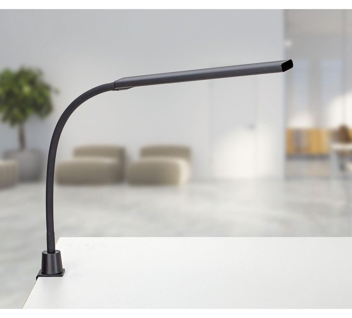 MAULpirro LED-tafellamp met klemvoet, zwart