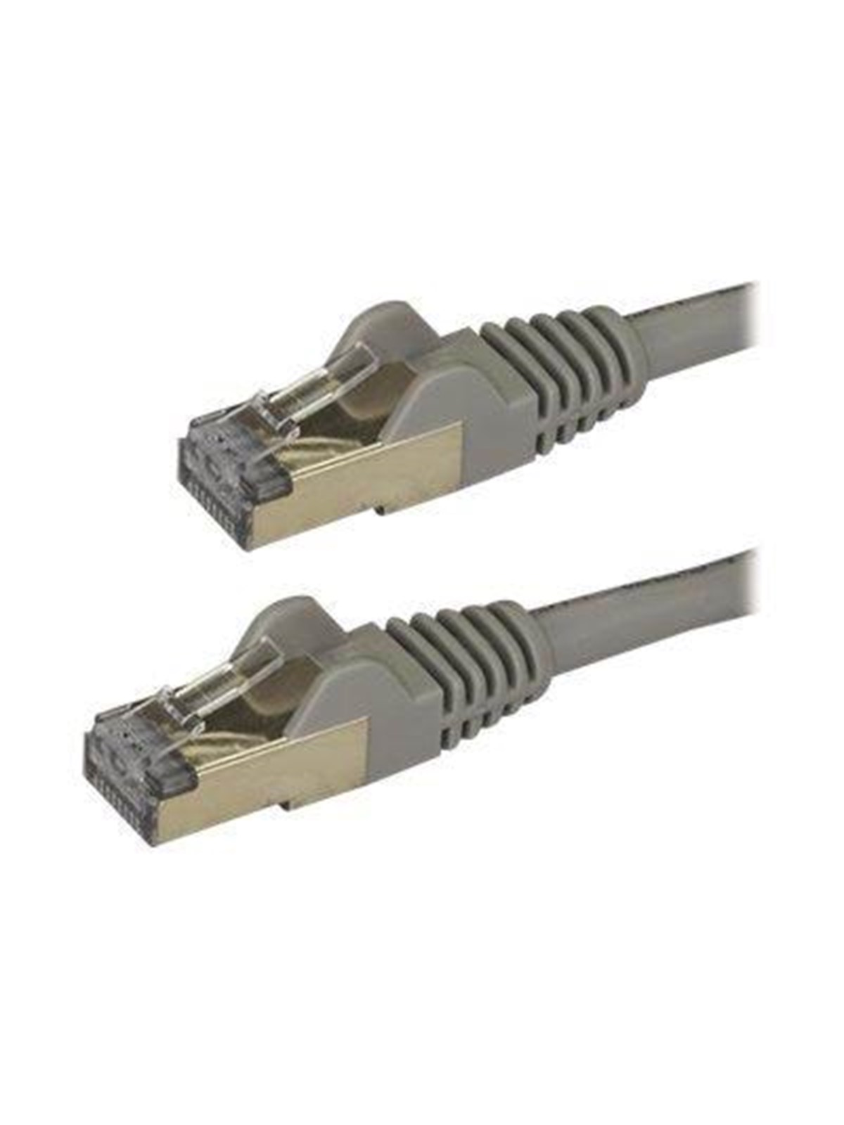 StarTech.com 1.5 m CAT6a Cable - Grey - RJ45 Ethernet Cable - Snagless - CAT6a STP Cord - Copper Wire - 10Gb - patch cable - 1.5 m - grey - Grau - 1m