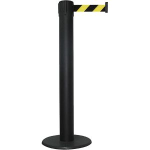 RS-GUIDESYSTEMS Personenleitsystem GLA 85, schwarz, aus Metall, Gurt: 10m in schwarz/gelb