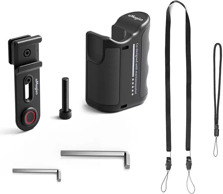INF Poignée de rue pour caméras d'action Insta360, DJI Action et Hero - Noir