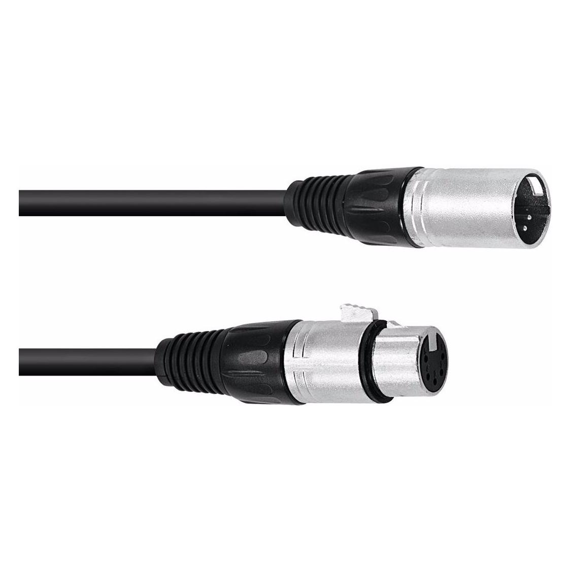 Omnitronic XLR Kabel 5pol 5m sw (5 m, XLR Kabel) (30220769)