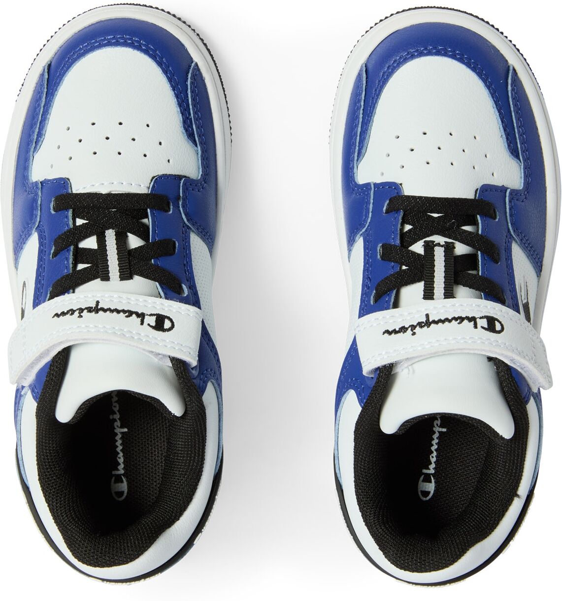 Sneaker CHAMPION "RD18 2.0 LOW B PS", Jungen, Gr. 28, Synthetik, blau (wht, bai, nbk), Schuhe Sneaker, für Kinder wht, bai, nbk 28, Synthetik
