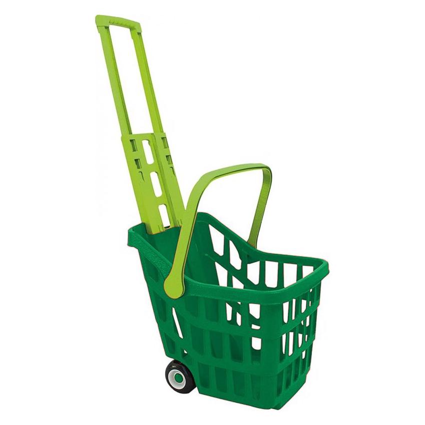 Adriatic Kinder Einkaufswagen-Trolley aus Kunststoff grün (ART. 833)