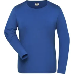 Damen Bio Stretch Langarmshirt "JN1803" UV-Schutz - M - royal