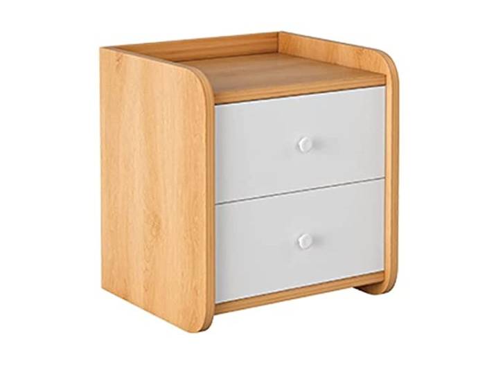 AZHKJKZH Nachttisch Holz Nachttisch Aufbewahrungsschrank Zweischichtiger Einfacher Für Das Schlafzimmer Zu Hause Wohnzimmer Schlafzimmer(A,33 * 30 * 40cm)