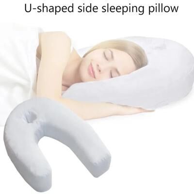 PRiME Newest U Shaped Pillow For Side Sleepers, Waist Support & Neck Spine Protection Sleep Buddy, Orthopedic Bed Pillows white1