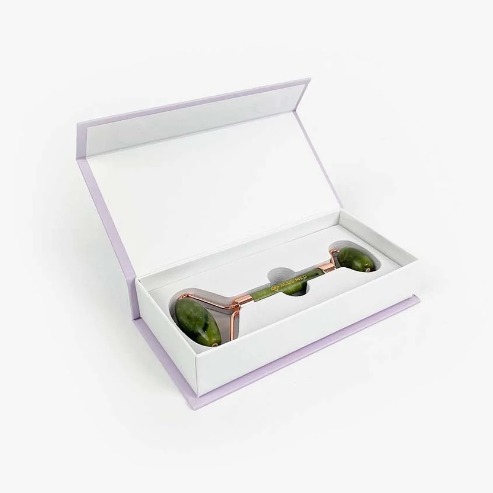 Acus Med Gua Sha Jade Facial Massage Roller 1&nbsp;un. Green