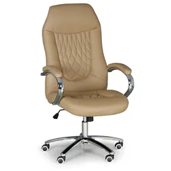 Leder-Chefsessel SUPERIOR, beige