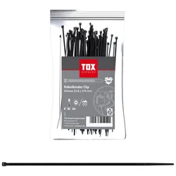 TOX Kabelbinder Clip 4,8 x 370 mm schwarz