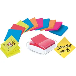 Post-it, Haftnotiz, Super Sticky Z-Notes Dispenser (86 x 103 mm)