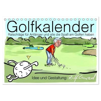 Golfkalender für Anfänger und alle die Spaß am Golfen haben (Tischkalender 2027 DIN A5 quer), CALVENDO Monatskalender