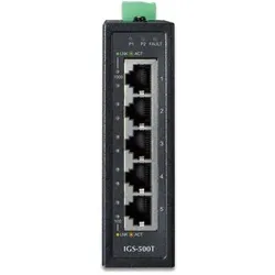 Planet IGS-500T Netzwerk-Switch Unmanaged L2+ Gigabit Ethernet (10/100/1000) Schwarz (5 Ports), Netzwerk Switch, Schwarz