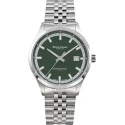 Bruno Söhnle Turin Automatik Klassisch" 17-12230-442" - grün,Edelstahl,silber - 39,5mm