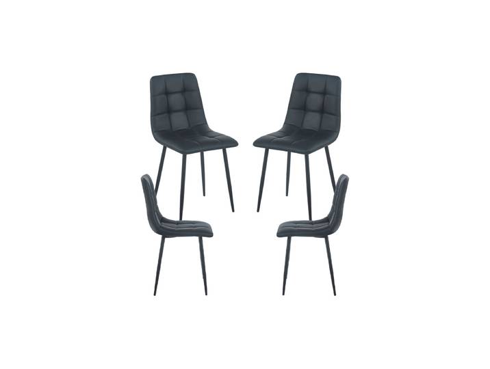 4er Set Stuhl Stühle - Schwarz