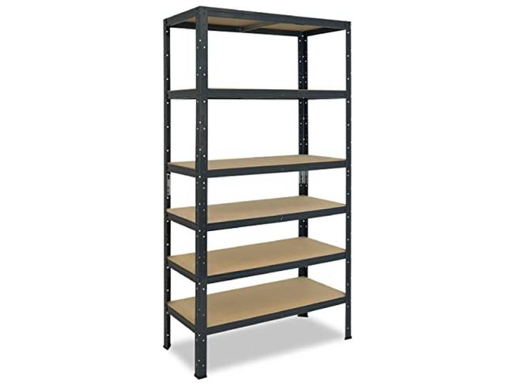 shelfplaza Home 200x60x45cm Schwerlastregal anthrazit mit 6 Böden x 145kg Kellerregal · Lagerregal · Metallregal · Regale für Kellerraum · Steckregal · Abstellraum Regal