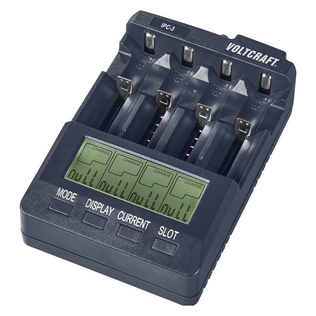 Voltcraft Rundzellen-Ladegerät IPC-3 (1 Stk., Ladegerät ohne Akku) (4106c4)