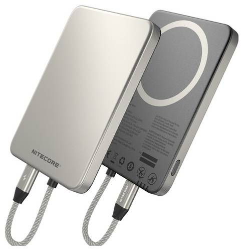 NiteCore Powerbank 5000 mAh Pass-Through Charging Li-Ion USB-C Grau