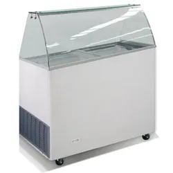 CombiSteel Speiseeisvitrine Kaltetheke Tiefkühlvitrine Verkaufstheke -24/-14°C 231L Gastro