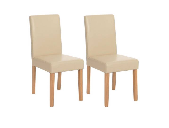 MCW Esszimmerstuhl Littau-L-2 (Set, 2 St), 2er-Set, Rutschfest durch Kunststoffuntersatz, gut gepolstert