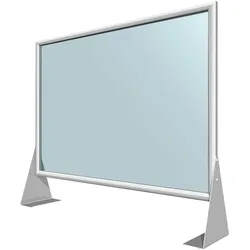 Schutzwand PREMIUM Acryl/Alu 100x70 cm stehend