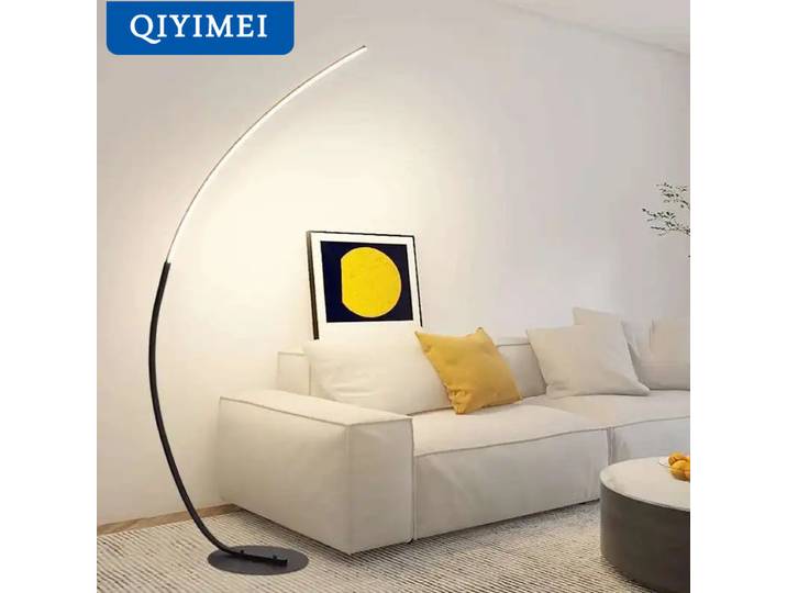 Nordique LED coin lumière lampadaires noir blanc C Design chambre lampadaires support lumière pour salle à manger salon décor à la maison