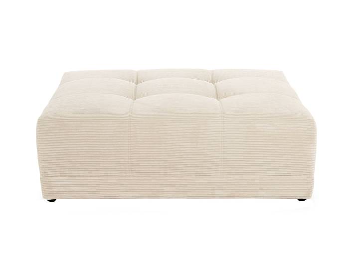 Hocker Sitzhocker 126 x 125 cm Cord beige - JANNI