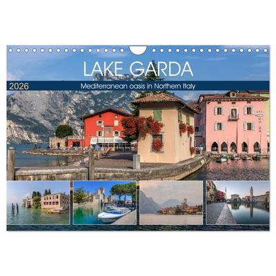 Lake Garda Mediterranean oasis in Northern Italy (Wall Calendar 2026 DIN A4 landscape), CALVENDO 12 Month Wall Calendar