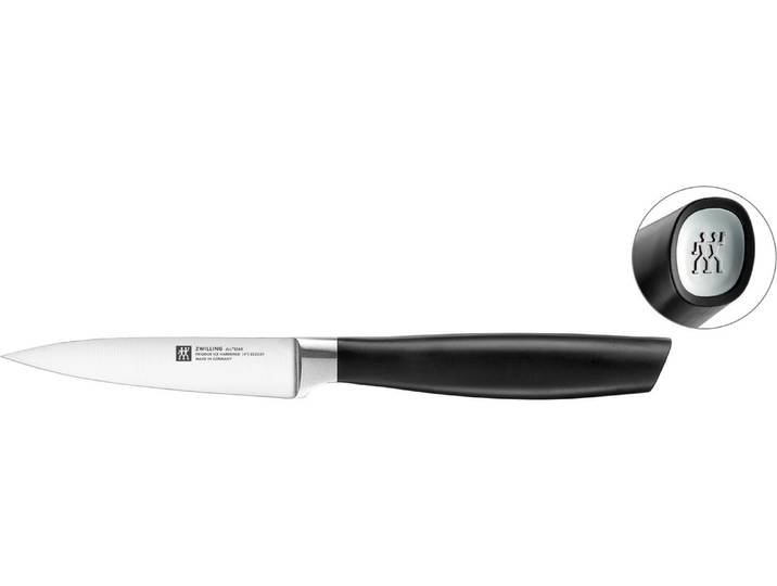 Kochmesser ZWILLING All Star 10 cm , schwarz (schwarz, silberfarben), Edelstahl, Stahl, Kochmesser, Kochmesser