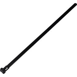 TRU COMPONENTS TC-13340652 TC-RT-250-7.6-B Kabelbinder 250 mm 7.6 mm Schwarz Lösbar, chemische Beständigkeit, UV-stabilisiert 100 St.