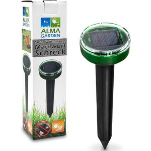 Alma-Garden Tiervertreiber Wühlmaus- & Maulwurf-Schreck, Solar, 2800 m² Reichweite, Ultraschall/Vibration
