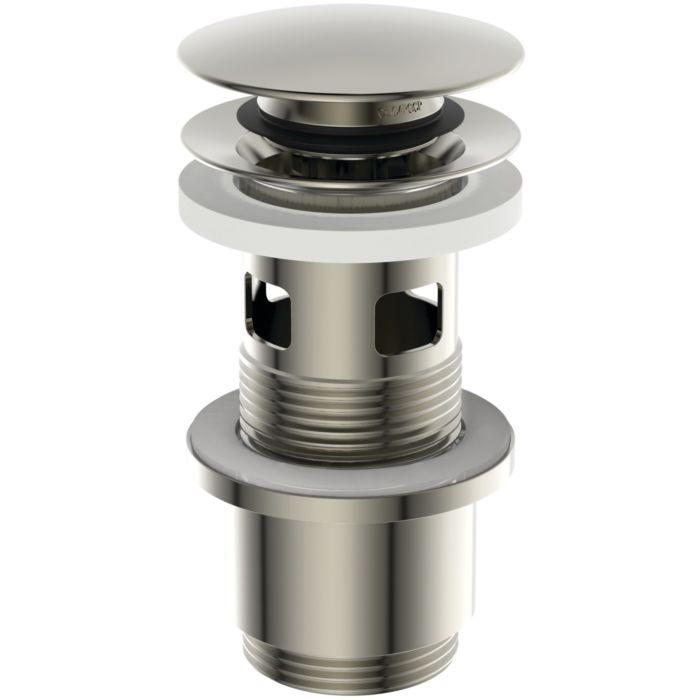 Ideal Standard Push-Open-Ventil E1482GN für Waschtische mit Überlauf, Edelstahl