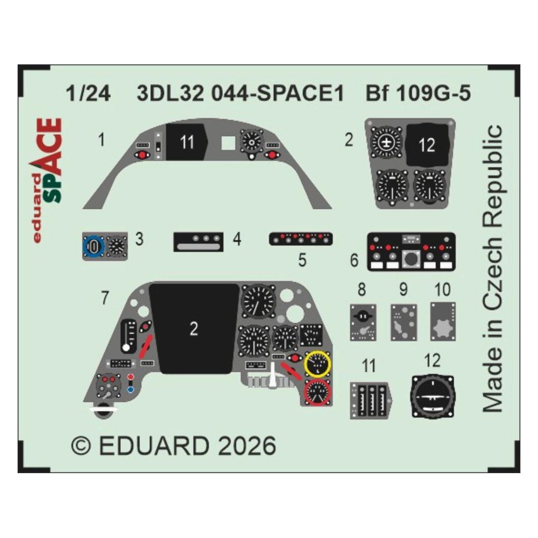 Eduard Bf 109G-5 SPACE for Airfix (3DL32044)