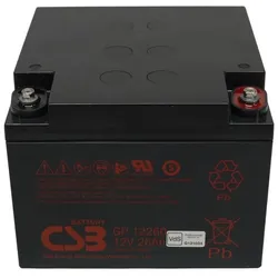 CSB GP12260 AGM Bleiakku 12V 26Ah M5-Innengewinde
