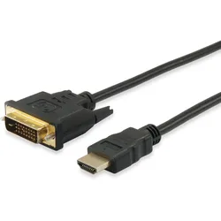 EQUIP 119322 HDMI ZU DVI-D Single Link Adapter Kabel, Stecker / Stecker, 2.0m