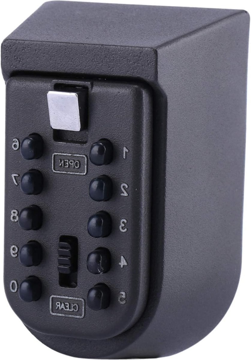 Hide Key Lock Box Veiligheidsslotdoos met 10-cijfercombinatie voor wandmontage en buitenbeveiliging