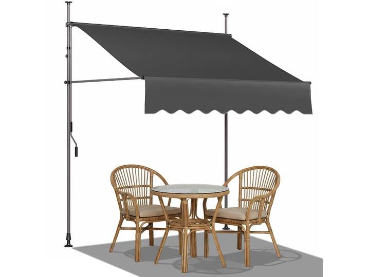 Auvent de terrasse rétractable avec manivelle manuelle, abri solaire pour jardin extérieur, auvent de terrasse Sunsetter, protection UV50+
