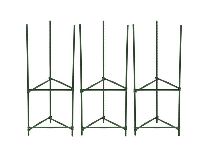 3er-Set Pflanzenstütze, dreieckig, 78 cm