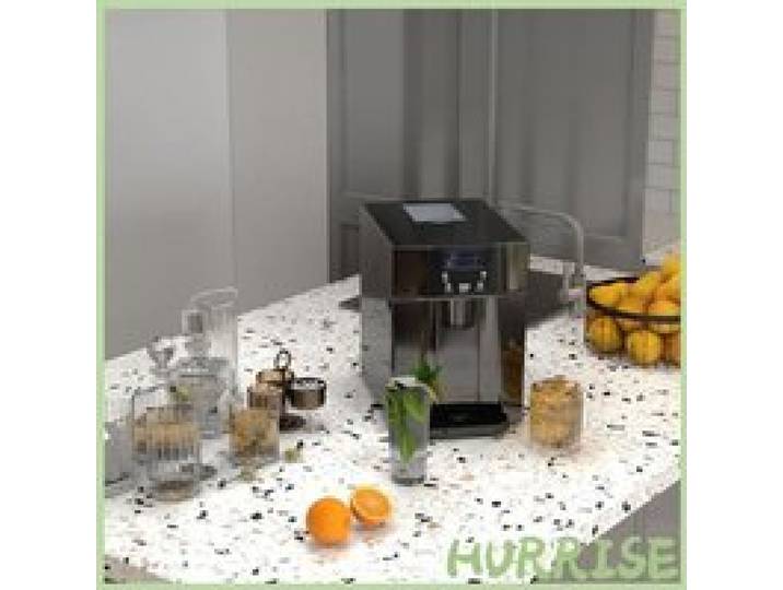 Cocosity Machine À Glaçons Avec Distributeur DEau Ice Maker 12Kg En 24H 9 Glaçons En 6-10 Minutes 25 2X38 9X36 3Cm Noir