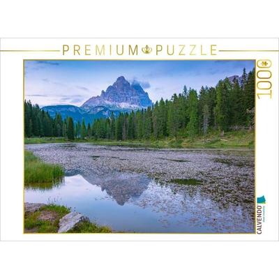 CALVENDO Puzzle Antornosee mit den Drei Zinnen | 1000 Teile Lege-Größe 64x48cm Foto-Puzzle für glückliche Stunden